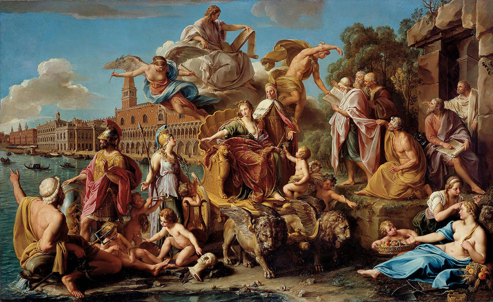 The Triumph Of Venice 1737 by Pompeo Batoni | Oil Painting Reproduction