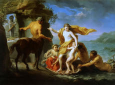 Thetis Entrusts Achilles To The Centaur Chiron By Pompeo Batoni