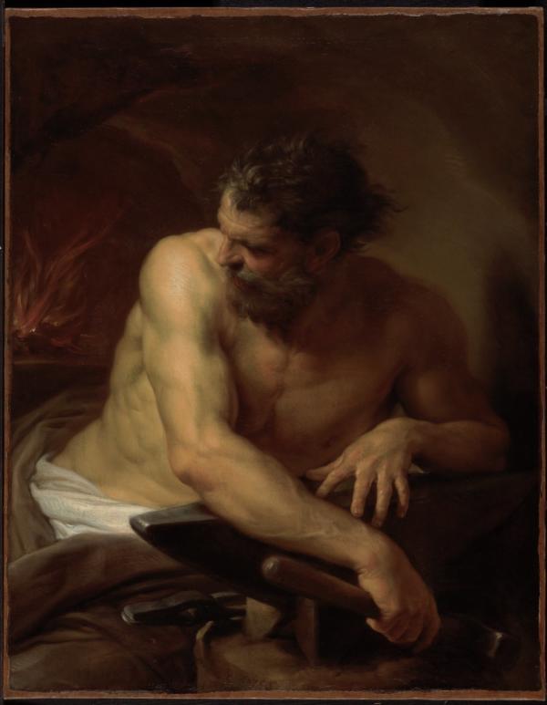 Vulcan At His Forge 1750 by Pompeo Batoni | Oil Painting Reproduction