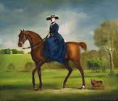 The Countess of Coningsby in the Costume of the Charlton Hunt By George Stubbs