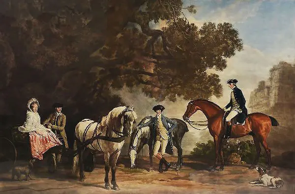 The Milbanke and Melbourne Families c 1769 By George Stubbs