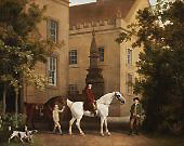 William Henry Cavendish Bentinck 3rd Duke of Portland in Front of Welbeck Abbey Riding Stables By George Stubbs