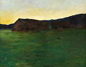 Evening at the Soletunet In Eggedal By Theodor Kittelsen
