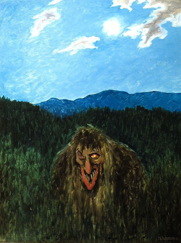 Forest Trolls 1899 by Theodor Kittelsen | Oil Painting Reproduction