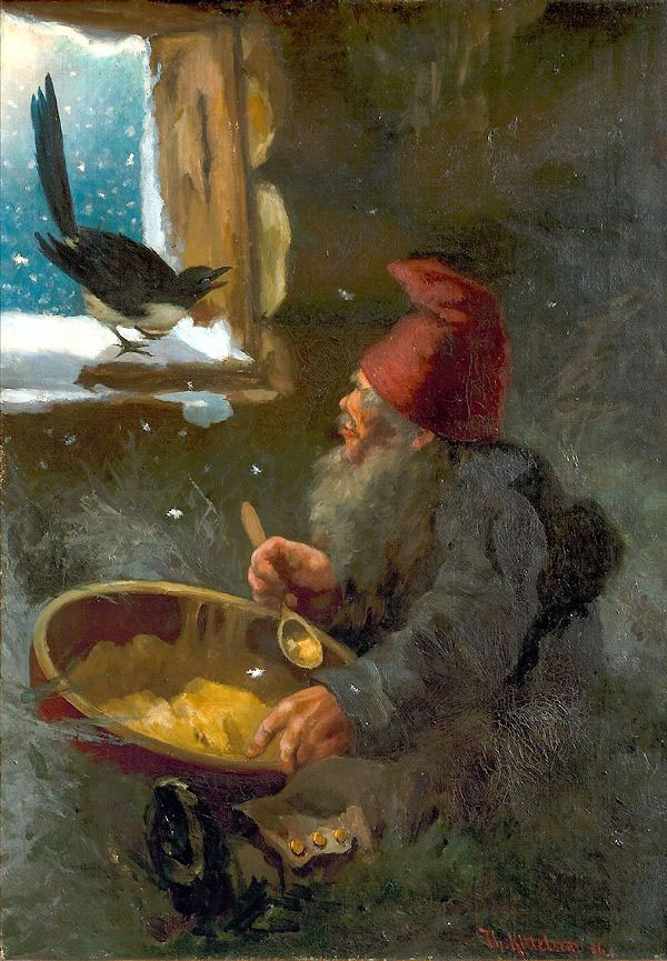 Santa 1886 by Theodor Kittelsen | Oil Painting Reproduction