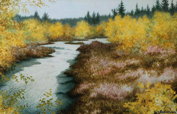 Stream 1905 by Theodor Kittelsen | Oil Painting Reproduction