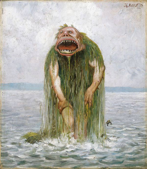 The Water Troll Who Eats only Young Girls 1881 | Oil Painting Reproduction