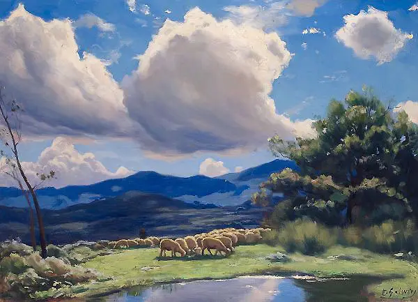 Landscape with Sheep By Enric Galwey