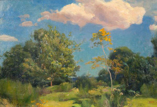 Landscape with Trees by Enric Galwey | Oil Painting Reproduction