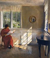 A Sunlit Interior 1909 By Peter Ilsted