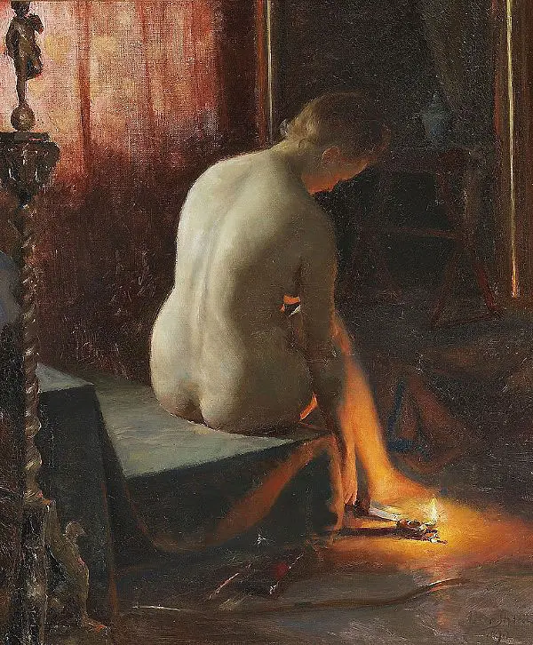 Model Study 1890 By Peter Ilsted