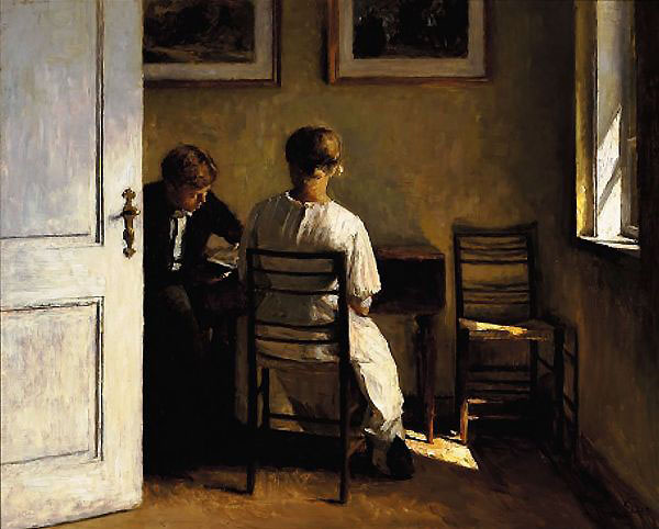 Young People 1913 by Peter Ilsted | Oil Painting Reproduction