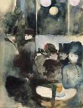 At the Coffee Shop By Jean-louis Forain