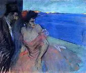 In Front of the Set By Jean-louis Forain