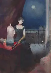 Standing Woman with a Fan By Jean-louis Forain