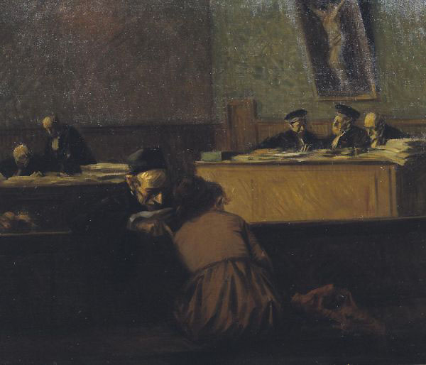 The Court of Justice 1902 by Jean-louis Forain | Oil Painting Reproduction