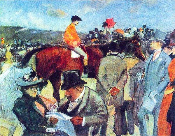 The Horse Race 1890 by Jean-louis Forain | Oil Painting Reproduction