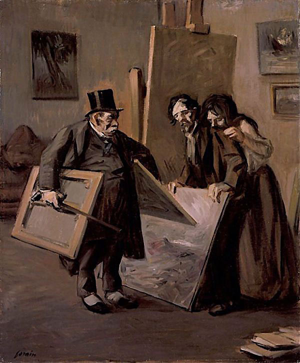 The Picture Dealer 1920 by Jean-louis Forain | Oil Painting Reproduction
