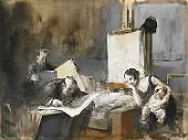 The Print Dealer By Jean-louis Forain