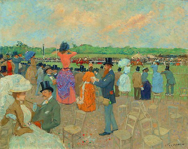 The Races at Longchamp 1891 | Oil Painting Reproduction