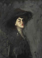 Woman with a Hat By Jean-louis Forain