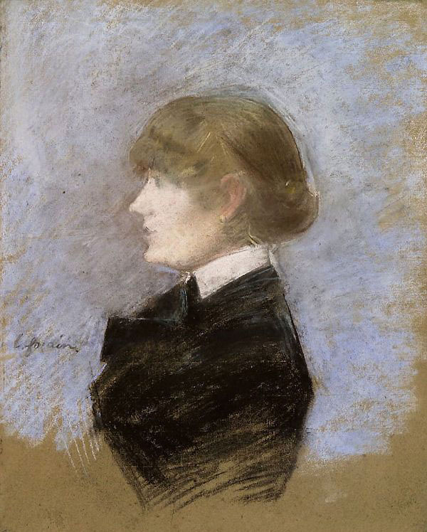 Young Woman in Profile by Jean-louis Forain | Oil Painting Reproduction
