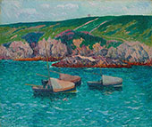 Boats in Doelan By Henry Moret