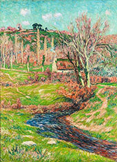Country House near a Stream in Brittany 1905 By Henry Moret