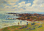 Gathering of Seaweeds at Nevez By Henry Moret