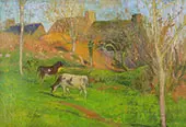 Landscape in Pont Aven By Henry Moret