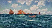 Offshore Fishermen By Henry Moret