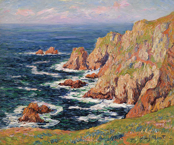 Sea Coast 1895 by Henry Moret | Oil Painting Reproduction