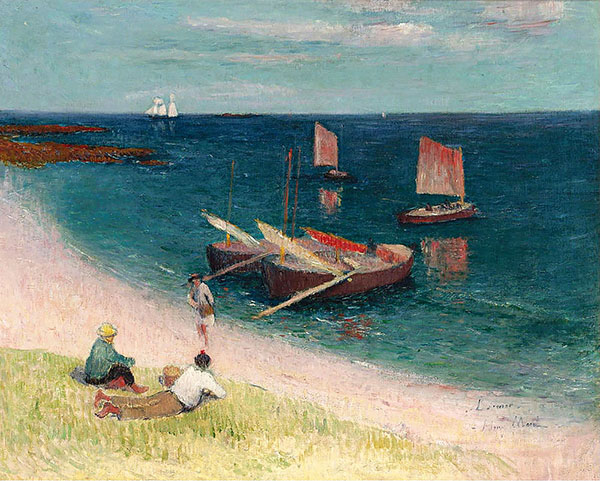 The Cote d Armor Beach 1893 by Henry Moret | Oil Painting Reproduction
