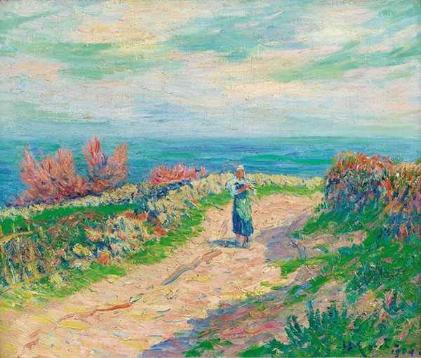 The Road Near the Seascape by Henry Moret | Oil Painting Reproduction