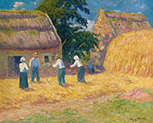 Threshing of Grain By Henry Moret