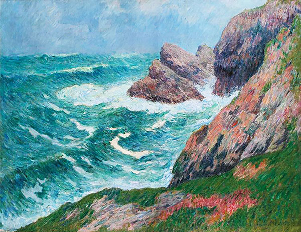 Waves at Pen Men Groix Island 1896 | Oil Painting Reproduction