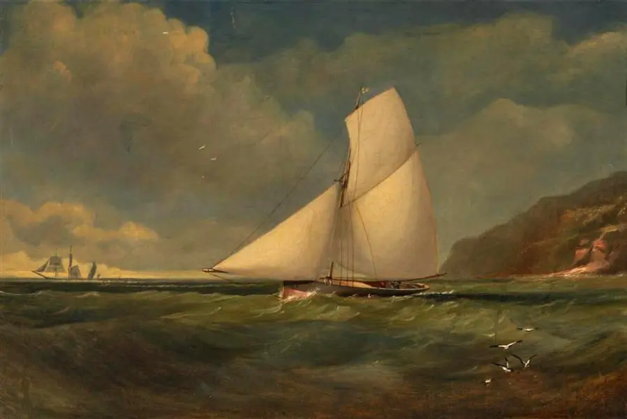 A Cutter Yacht of the Royal Yacht By John Lynn