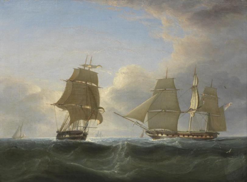 Her Majesty's Ships at Sea by John Lynn | Oil Painting Reproduction