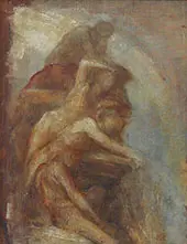 Fire Study for The Carlton House Terrace Fresco By George Frederic Watts