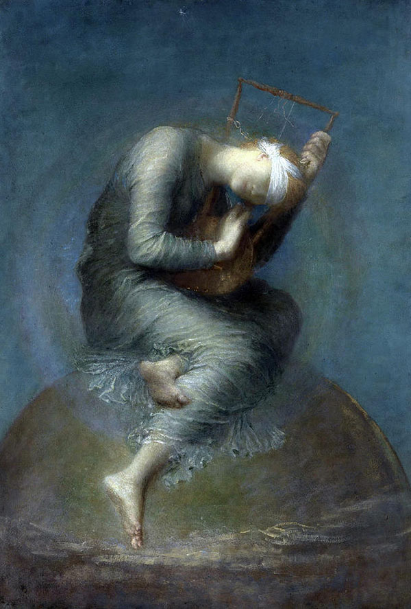 Hope 1886 by George Frederic Watts | Oil Painting Reproduction