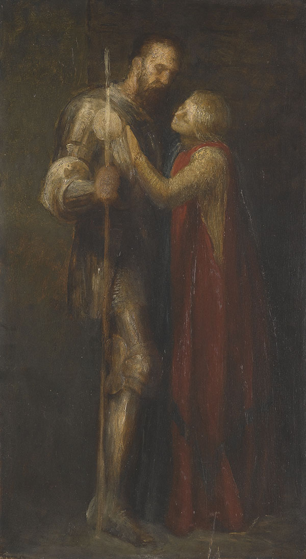 Knight and Maiden by George Frederic Watts | Oil Painting Reproduction