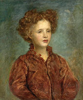 Portrait of a Young Titled Girl By George Frederic Watts