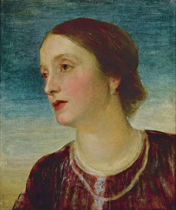 Portrait of The Countess Somers By George Frederic Watts