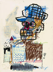 Untitled Scales of Justice By Jean Michel Basquiat
