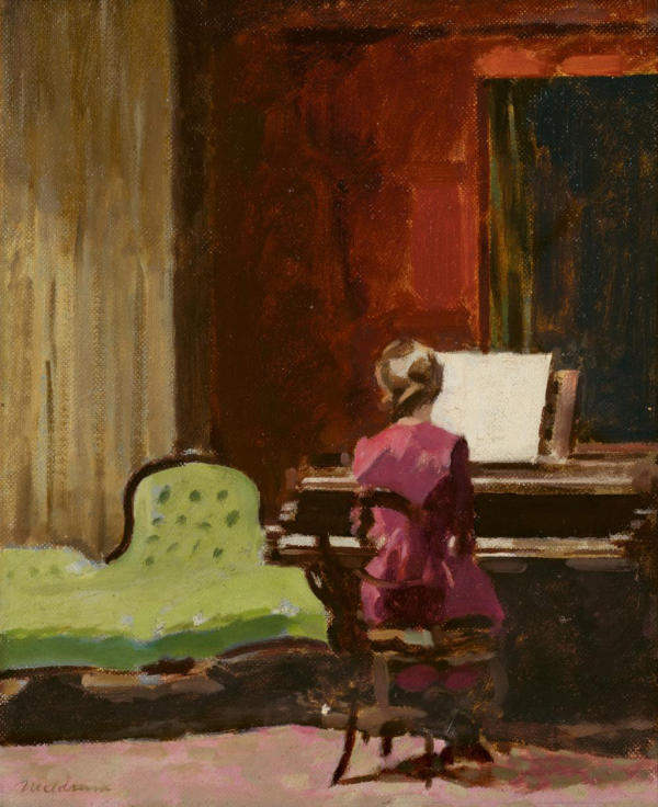 Ida in the Studio 1943 by Max Meldrum | Oil Painting Reproduction