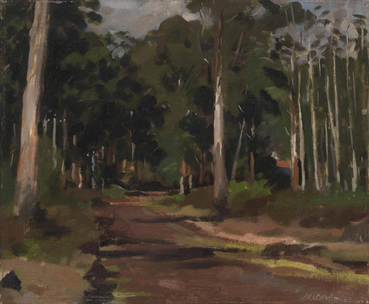 Olinda Falls Road Winter 1932 by Max Meldrum | Oil Painting Reproduction