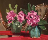 Reflections Rhododendrons 1934 By Max Meldrum
