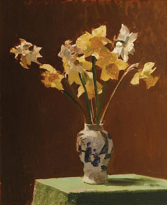 Still Life with Daffodils by Max Meldrum | Oil Painting Reproduction