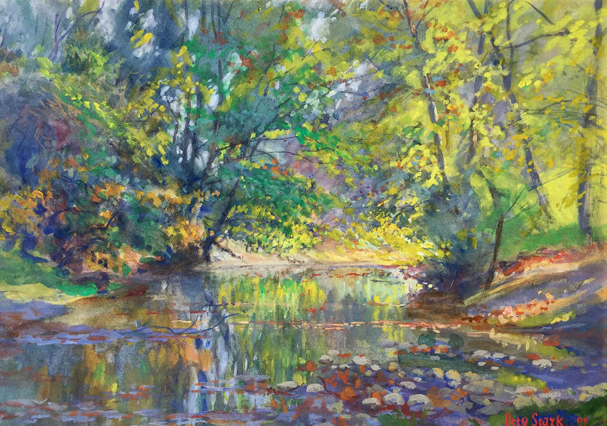 A Quiet Stream by Otto Stark | Oil Painting Reproduction