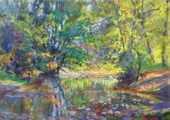 A Quiet Stream By Otto Stark